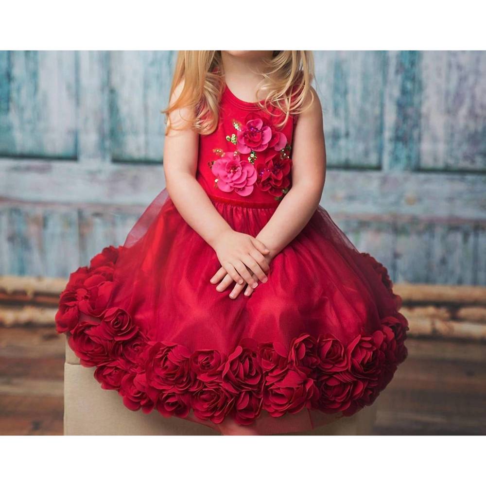 NEW HAUTE BABY toddler ruby sparkle holiday dress in red